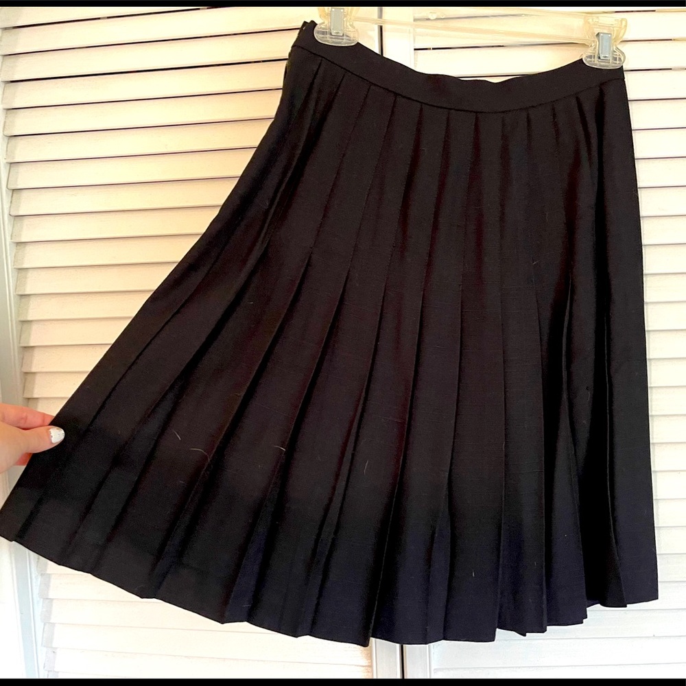 Vintage black pleated shirt from Nordstrom
